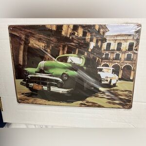 3/$20 - EUROPEAN VINTAGE CAR - 8x12” Metal Sign - NEW tin wall art